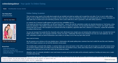 Desktop Screenshot of onlinedatingadviser.wordpress.com