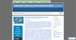 Desktop Screenshot of cbeandsocialworkeducation.wordpress.com