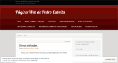 Desktop Screenshot of pedrocabrita.wordpress.com