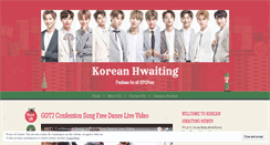 Desktop Screenshot of koreanhwaiting.wordpress.com