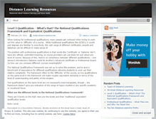 Tablet Screenshot of distancelearningresources.wordpress.com