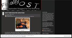 Desktop Screenshot of finallylost.wordpress.com