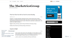 Desktop Screenshot of marketricsgroup.wordpress.com