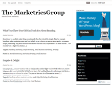 Tablet Screenshot of marketricsgroup.wordpress.com