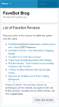 Mobile Screenshot of favebot.wordpress.com
