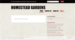Desktop Screenshot of homesteadgardens.wordpress.com