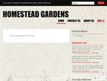 Tablet Screenshot of homesteadgardens.wordpress.com