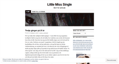 Desktop Screenshot of littlemisssingle.wordpress.com