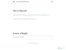 Tablet Screenshot of glennandsonja.wordpress.com
