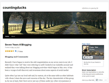 Tablet Screenshot of countingducks.wordpress.com