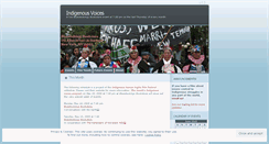 Desktop Screenshot of indigenousvoices.wordpress.com