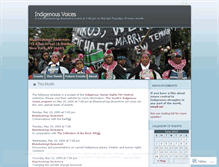 Tablet Screenshot of indigenousvoices.wordpress.com