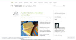 Desktop Screenshot of fitfoodista.wordpress.com