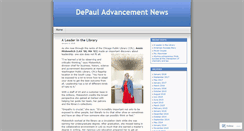 Desktop Screenshot of depauladvancementnews.wordpress.com