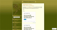 Desktop Screenshot of bebbeverkstan.wordpress.com