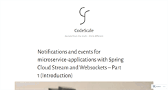 Desktop Screenshot of codescale.wordpress.com