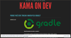 Desktop Screenshot of kamaondev.wordpress.com