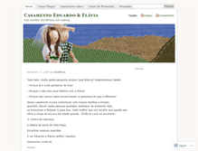 Tablet Screenshot of casamentoedueflavia.wordpress.com