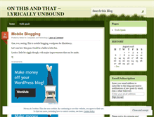 Tablet Screenshot of onthisandthat.wordpress.com
