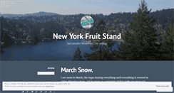 Desktop Screenshot of newyorkfruitstand.wordpress.com