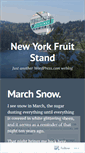 Mobile Screenshot of newyorkfruitstand.wordpress.com