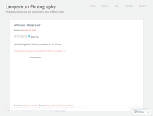 Tablet Screenshot of lampertron.wordpress.com