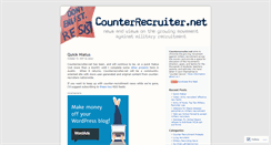 Desktop Screenshot of counterrecruiter.wordpress.com