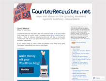 Tablet Screenshot of counterrecruiter.wordpress.com