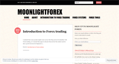 Desktop Screenshot of moonlightforex.wordpress.com