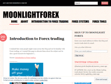 Tablet Screenshot of moonlightforex.wordpress.com