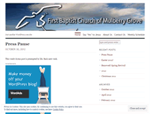 Tablet Screenshot of mulberrygrovefirst.wordpress.com