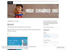 Tablet Screenshot of lifeversiontwo.wordpress.com