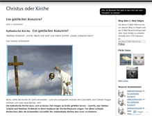 Tablet Screenshot of christusoderkirche.wordpress.com