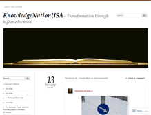 Tablet Screenshot of knowledgenationusa.wordpress.com