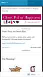 Mobile Screenshot of closetfullofhappiness.wordpress.com