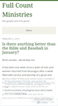 Mobile Screenshot of fullcountministries.wordpress.com