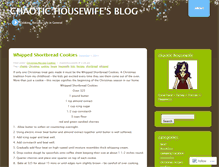 Tablet Screenshot of chaotichousewife.wordpress.com