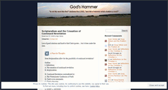Desktop Screenshot of godshammer.wordpress.com