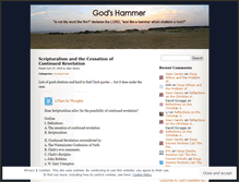 Tablet Screenshot of godshammer.wordpress.com