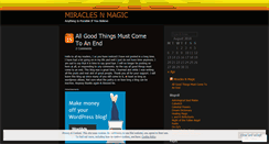 Desktop Screenshot of miraclesnmagic.wordpress.com