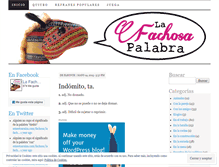 Tablet Screenshot of lafachosapalabra.wordpress.com