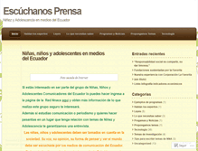 Tablet Screenshot of escuchanosprensa.wordpress.com