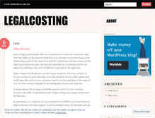 Tablet Screenshot of legalcosting.wordpress.com