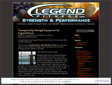 Tablet Screenshot of legendstrengthperformance.wordpress.com