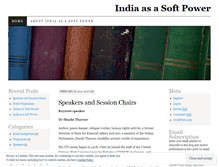 Tablet Screenshot of indiasoftpower.wordpress.com