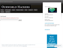 Tablet Screenshot of ourworldhackers.wordpress.com