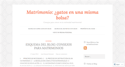 Desktop Screenshot of consejosparamatrimonios.wordpress.com