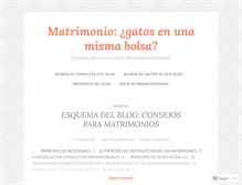 Tablet Screenshot of consejosparamatrimonios.wordpress.com