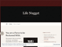 Tablet Screenshot of lifenugget.wordpress.com