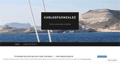 Desktop Screenshot of carlosfgonzalez.wordpress.com